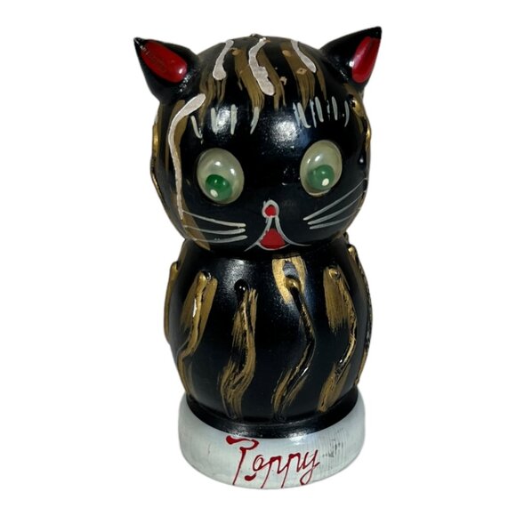 Napco‎ Wooden Cat Shaker - Picture 1 of 5